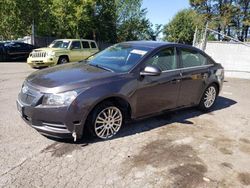 Salvage cars for sale at Portland, OR auction: 2014 Chevrolet Cruze LT