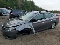 Salvage cars for sale from Copart Lyman, ME: 2018 Nissan Sentra S