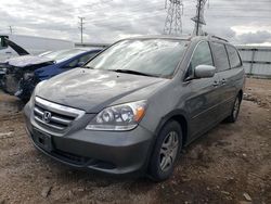 Salvage cars for sale at Elgin, IL auction: 2007 Honda Odyssey EXL