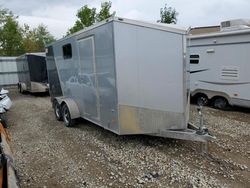 Salvage trucks for sale at Lansing, MI auction: 2019 American Motors Utility Trailer