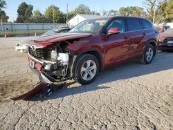 Salvage cars for sale from Copart Wichita, KS: 2020 Toyota Highlander L