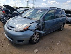 Salvage cars for sale at Elgin, IL auction: 2007 Toyota Sienna CE
