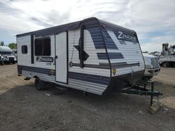 Keystone Travel Trailer salvage cars for sale: 2021 Keystone Travel Trailer