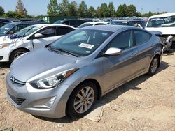 Salvage cars for sale at Cahokia Heights, IL auction: 2015 Hyundai Elantra SE