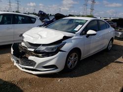Salvage cars for sale at Elgin, IL auction: 2017 Chevrolet Cruze LT
