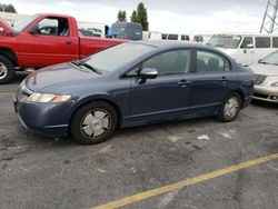 Salvage cars for sale from Copart Hayward, CA: 2007 Honda Civic Hybrid