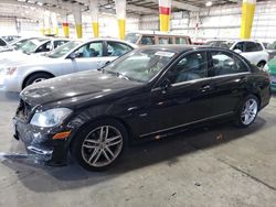 Salvage cars for sale at Woodburn, OR auction: 2012 Mercedes-Benz C 250