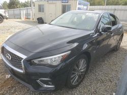 Infiniti salvage cars for sale: 2018 Infiniti Q50 Luxe