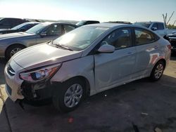 Salvage cars for sale at Grand Prairie, TX auction: 2015 Hyundai Accent GLS