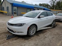 Salvage cars for sale from Copart Wichita, KS: 2015 Chrysler 200 C