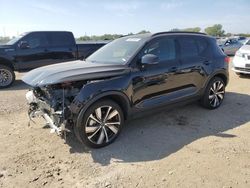 Salvage cars for sale from Copart Kansas City, KS: 2022 Volvo XC40 P8 Recharge Ultimate