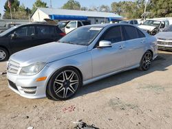 Salvage cars for sale from Copart Wichita, KS: 2013 Mercedes-Benz C 250