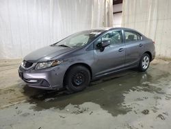 Salvage cars for sale from Copart Central Square, NY: 2015 Honda Civic LX