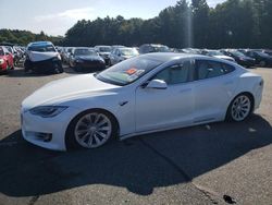 Salvage cars for sale at Exeter, RI auction: 2018 Tesla Model S