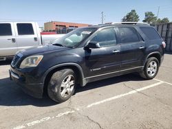 Salvage cars for sale from Copart Anthony, TX: 2008 GMC Acadia SLE