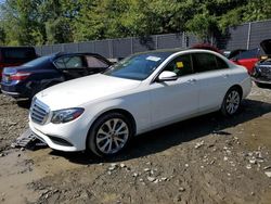 Salvage cars for sale at Waldorf, MD auction: 2019 Mercedes-Benz E 300 4matic