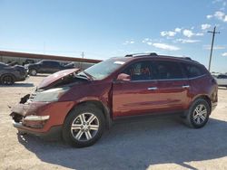 Salvage cars for sale at Andrews, TX auction: 2016 Chevrolet Traverse LT