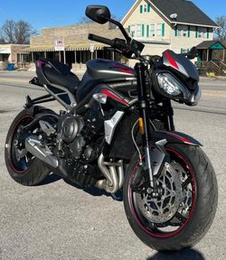 Salvage motorcycles for sale at Lebanon, TN auction: 2022 Triumph Street Triple R