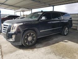 Salvage cars for sale from Copart Anthony, TX: 2016 Cadillac Escalade ESV Premium