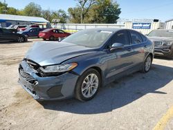 Salvage cars for sale from Copart Wichita, KS: 2019 Ford Fusion SE