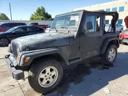 Salvage cars for sale at Littleton, CO auction: 1997 Jeep Wrangler / TJ SE