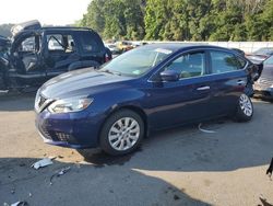 Salvage cars for sale from Copart Glassboro, NJ: 2017 Nissan Sentra S