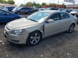 Chevrolet salvage cars for sale: 2012 Chevrolet Malibu 1LT