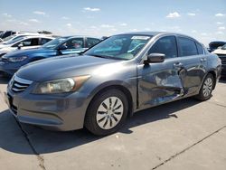 Vehiculos salvage en venta de Copart Grand Prairie, TX: 2012 Honda Accord LX