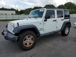 Salvage cars for sale at Assonet, MA auction: 2016 Jeep Wrangler Unlimited Sport