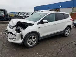 Salvage cars for sale at Woodhaven, MI auction: 2015 Ford Escape SE