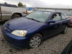 Honda Civic EX salvage cars for sale: 2002 Honda Civic EX