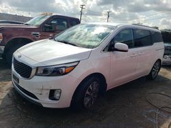 Salvage cars for sale from Copart Chicago Heights, IL: 2018 KIA Sedona EX