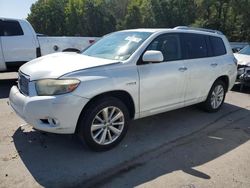Salvage cars for sale from Copart Glassboro, NJ: 2009 Toyota Highlander Hybrid Limited