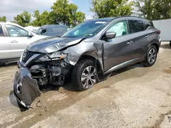 Salvage cars for sale at Bridgeton, MO auction: 2021 Nissan Murano SV