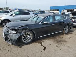 Salvage cars for sale at Woodhaven, MI auction: 2018 Lexus LS 500 Base