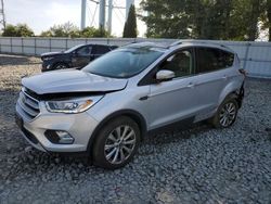 Salvage cars for sale from Copart Windsor, NJ: 2017 Ford Escape Titanium