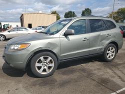 Salvage cars for sale from Copart Moraine, OH: 2007 Hyundai Santa FE SE
