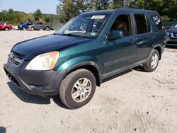 Salvage cars for sale at Candia, NH auction: 2002 Honda CR-V EX