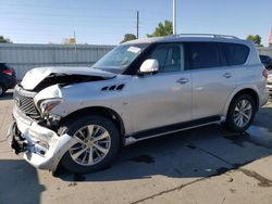 Infiniti QX80 Vehiculos salvage en venta: 2017 Infiniti QX80 Base