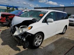 Salvage cars for sale at Arcadia, FL auction: 2015 Toyota Sienna LE