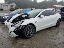 Salvage cars for sale at Mendon, MA auction: 2020 Tesla Model 3