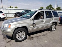 Jeep salvage cars for sale: 2004 Jeep Grand Cherokee Limited