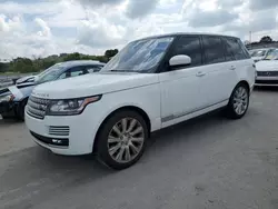 Land Rover salvage cars for sale: 2017 Land Rover Range Rover HSE