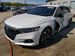 Salvage cars for sale from Copart Louisville, KY: 2022 Honda Accord Hybrid Sport
