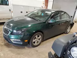 Salvage Cars with No Bids Yet For Sale at auction: 2015 Chevrolet Cruze LT