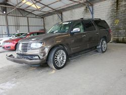 Lincoln Navigator salvage cars for sale: 2015 Lincoln Navigator L