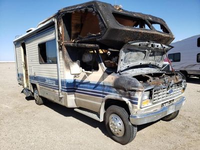 Ford E350 salvage cars for sale: 1987 Ford Econoline E350 Cutaway Van