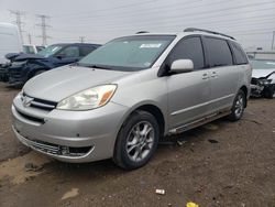 Salvage cars for sale from Copart Elgin, IL: 2004 Toyota Sienna XLE