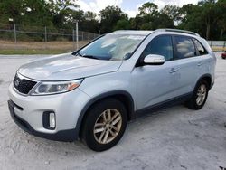 Salvage cars for sale from Copart Fort Pierce, FL: 2015 KIA Sorento LX