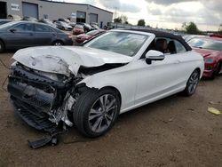 Salvage cars for sale at Elgin, IL auction: 2017 Mercedes-Benz C 300 4matic